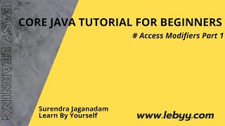 Access Modifiers Part 1 || Java Tutorial for Beginners