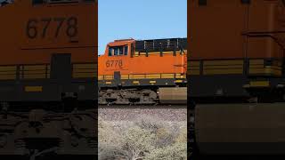 RAILFANNING SHORT BNSF 6778 EB MP 10.8 CAJON SUB 9-15-2023 #railfaning #railway #train