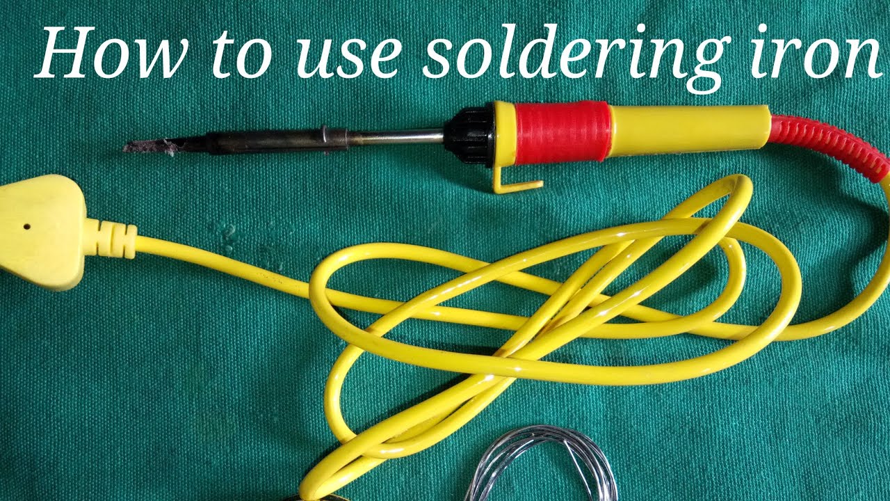 How To Use Soldering Iron - YouTube