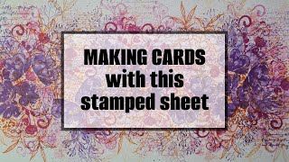 🔴LIVE making a FUNFOLD card from THIS stamped PAPER #artfulstampin