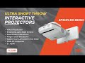 ultra short throw interactive projector epson projectors for education