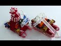 [Christmas Crafts] DIY Easy Santa Candy Cane Sleigh With Chocolate