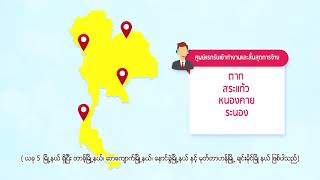 Myanmar Version :  ข้อควรรู้เบื้องต้นสำหรับแรงงานต่างด้าวที่จะเข้ามาทำงานในประเทศไทย