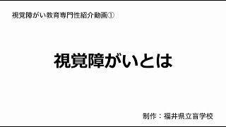 視覚障がいとは