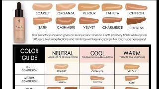 Younique Foundation Color Chart