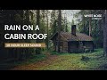 Rain on a Cabin Roof Sleep Sound - 10 Hours - Black Screen