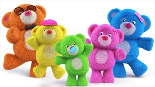 teddy bear finger family | teddy bear turn around | nursery rhymes | kids songs