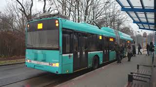 Czech Republic, Ostrava, trolleybus 101 ride from Hranečník stanoviště to Hlavní Nádraží