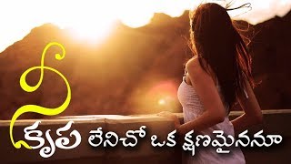 Nee Krupa Lenicho - (Yesu Naa Aasha Neeve) | నీ కృప లేనిచో ఒక క్షణమైననూ