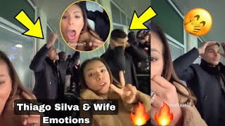 Emotional Scenes😭Thiago Silva and Wife Spotted with “Mixed Emotions” at Stamford Bridge🔥