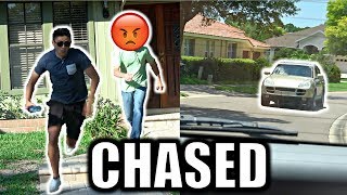 DING DONG DITCH AND PEE PRANK! *EPIC CAR CHASE* BTS