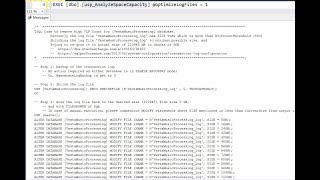Get Rid of High VLF Issue @OptimizeLogFiles