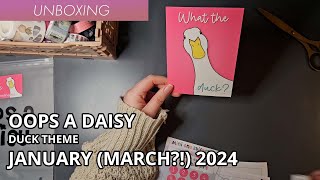 Oops A Daisy Unboxing - Stationery/Stencil Subscription Box - March Kit (wow organised) - 2024