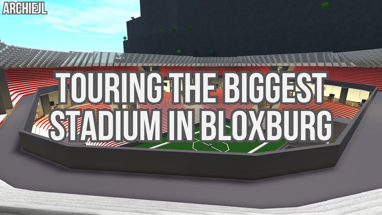 Touring The BIGGEST Bloxburg Stadium (Roblox) - YouTube