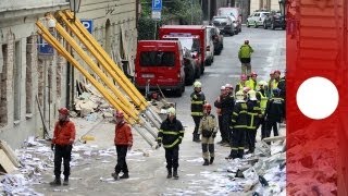 Rescuers search for workers buried in Prague office explosion