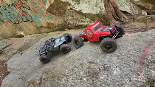 A couple of Brazin scale rc hi/low rigs on Jconcepts 1.9 ruptures.