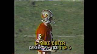 Minnesota Vikings vs San Francisco 49ers (January 1, 1989) (NFC Playoffs) Mike Cofer 60 YD Free Kick