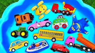 Toys Review and Learning Name and Sounds Police car, Fire Truck