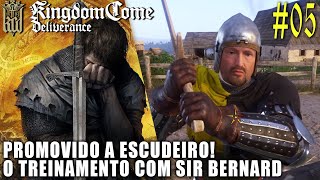 KINGDOM COME DELIVERANCE #05- PROMOVIDO A ESCUDEIRO E O TREINAMENTO (GAMEPLAY PS5 / PT-BR)