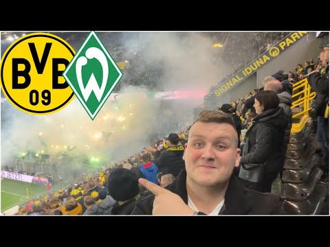 Borussia Dortmund Vs. SV Werder Bremen - Stadionvlog / Pyroshow🔥 ...