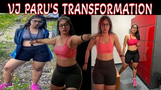 Secret of VJ paru's transformation | Fitness motivation | Hour glass curves | spark fitness | 1080p