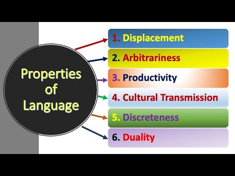 What are the functional properties of language?