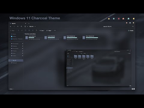 New Windows 11 Charcoal Theme – Best Dark Theme For Windows 11