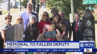 New memorial unveiled in honor of fallen Knox County deputy