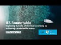 #IESTurningTheTide Roundtable - The role of the blue economy in achieving a sustainable ocean