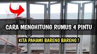 rumus pintu lipat 4 daun