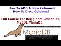 MariaDB MySQL Alter Table ADD DROP l MySQL How To ADD Columns #4