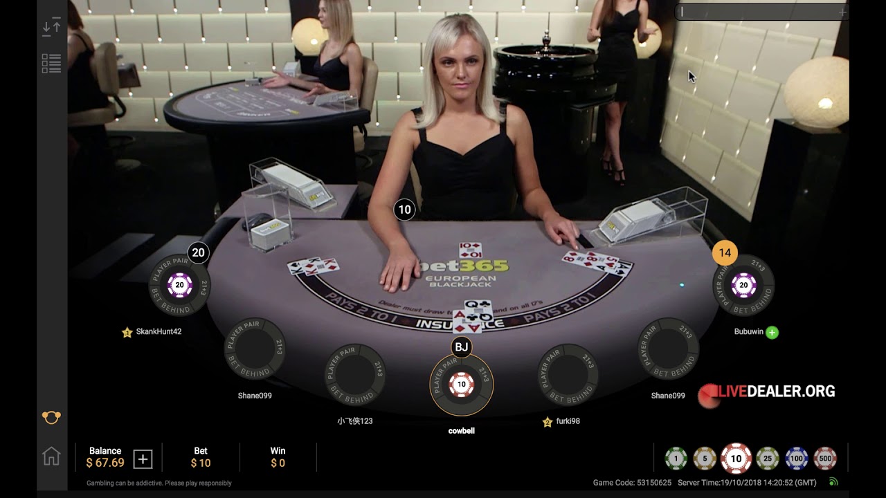 Bet365 Live Dealer (Premium) Blackjack - YouTube