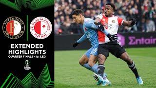 Feyenoord vs. Slavia Prague: Extended Highlights | Quarter Finals - 1st Leg | CBS Sports Golazo E…