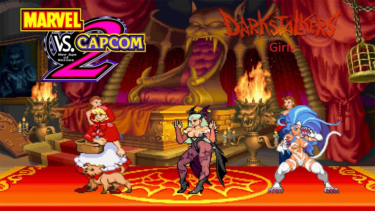 Marvel VS Capcom 2 Morrigan B.B Hood And Felicia Playthrough - YouTube