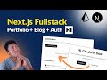 Build a Fullstack Portfolio App with Next.js 16, Prisma 7, Better Auth, PostgreSQL & ShadCN UI