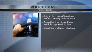 Mosinee man, 21, arrested after leading police on chase ending in Wausau Wednesday morning