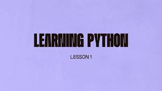 Learn Python w Github - Lesson 1 | Input and Output