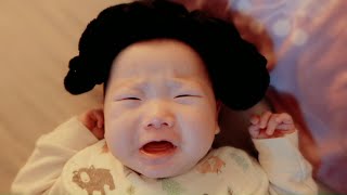 baby don't get up | mom prank | 4-month-old baby