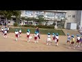 ２０１２年１０月１３日　伊達幼稚園　運動会　年長　りんご組・もも組　写真撮影後の退場