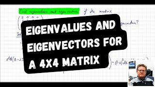 Eigenvalues and eigenvectors of a 4x4 matrix: a master solution