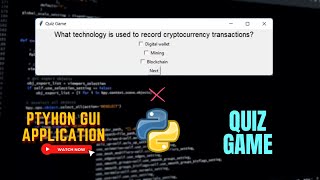 Quiz Game Using Python | Tkinter GUI Project | Crazy Coders