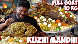 UNDERGROUND COOKING !! 10 KG WHOLE GOAT 🔥 Kuzhi Mandhi Biriyani | Foodie Prabu