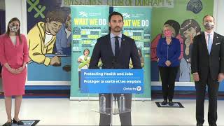 Minister Stephen Lecce to make an announcement (Mar 31st, 2021)