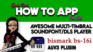 Awesome Multi-Timbral SoundFont / DLS Player bismark bs-16i on iOS - How To App on iOS! - EP 696 S10