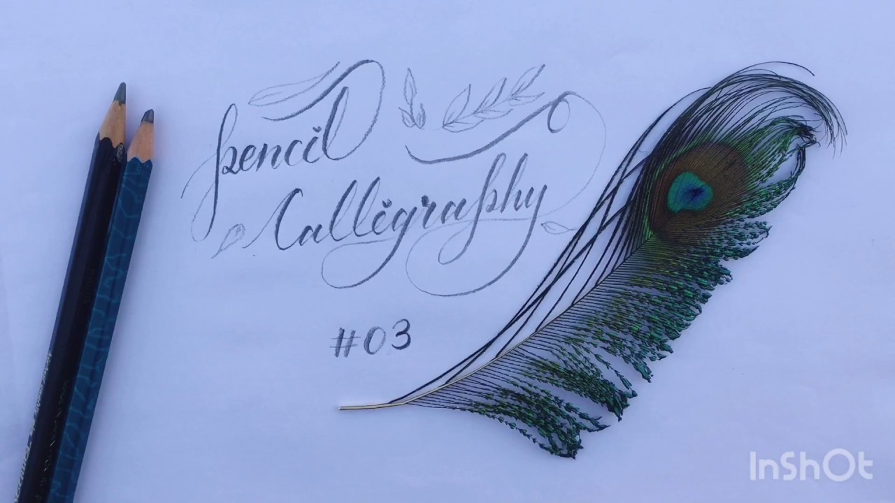 CALLIGRAPHY WRITING WITH PENCIL (FOR BEGINNERS) - YouTube