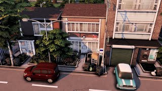 NOSTALGIC BRITISH MULTI-RESIDENTIAL STREET | NO CC | The Sims 4 Speed Build