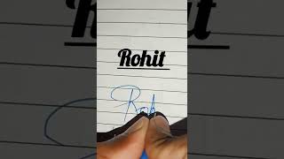 Signature Name (Rohit) #short  #signature