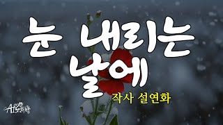 [AI 중년 노래방/ ai발라드 ] 눈 내리는 날에/ 작사 설연화 / 하얀 세상 덮어도 그리움은 가려지지 않네요 /#ai발라드 #ai노래 #ai트로트 #ai가요