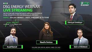 DSG Energy Webinar | Solar Energy | Past, Present and Future