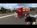 jete gİderken lastİk patladi scanİa kirkayak antalya mersİn yolu ets 2 mod t300rs gt